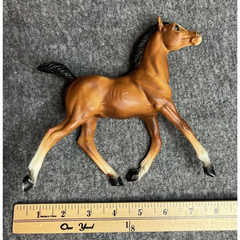 Vintage Breyer Running Foal Space #134 Matte With Four Stockings